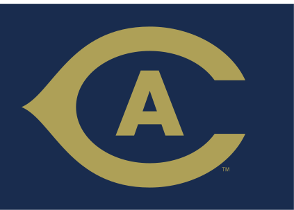 CA lettermark, gold/blue on navy variant, cell 37