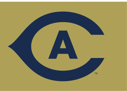 CA lettermark, blue/gold on gold variant, cell 38