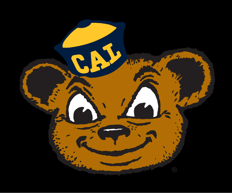 Oski the Bear mascot head, full color variant, cell 37