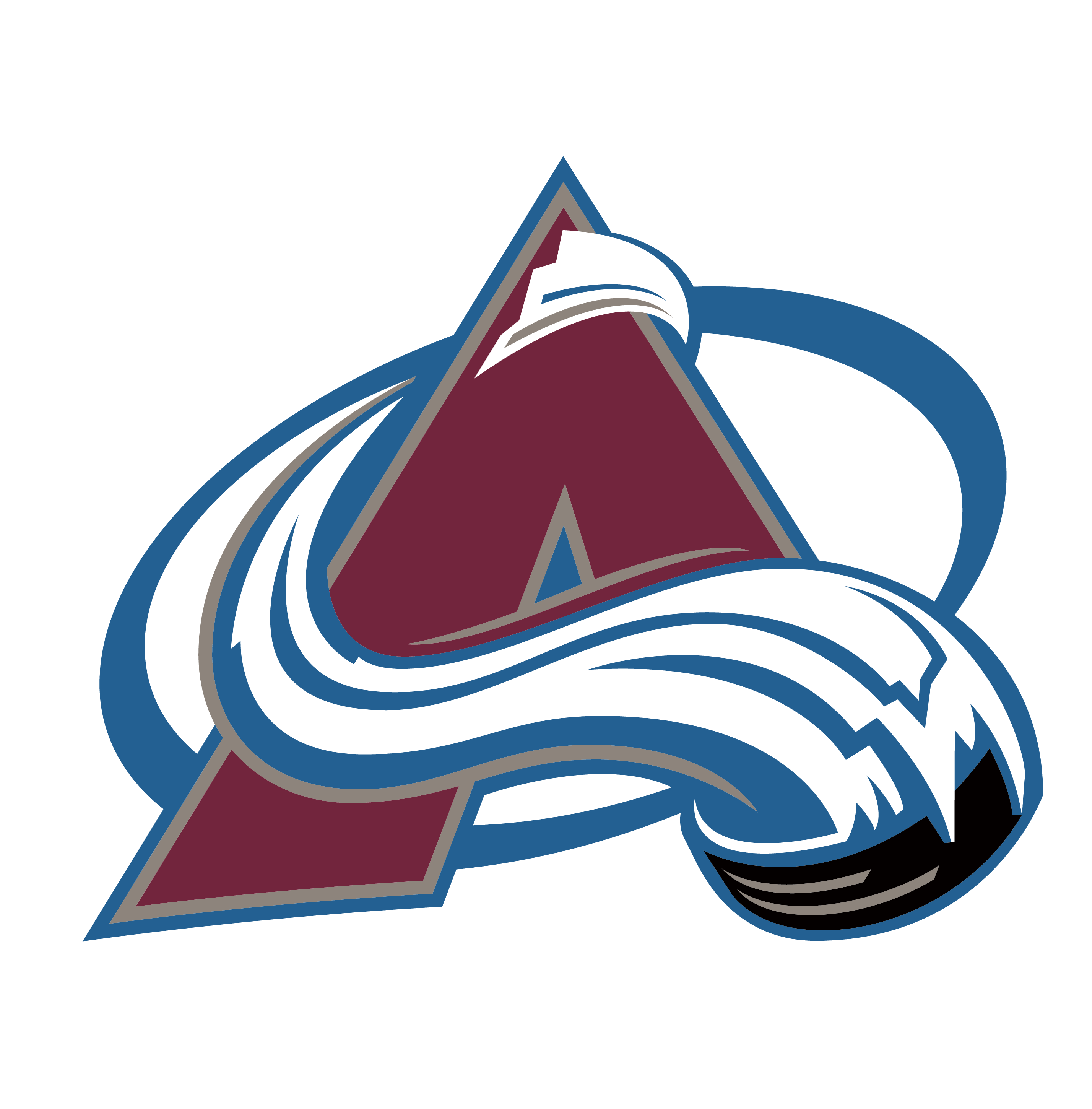 Colorado Avalanche primary logo, full color with R variant