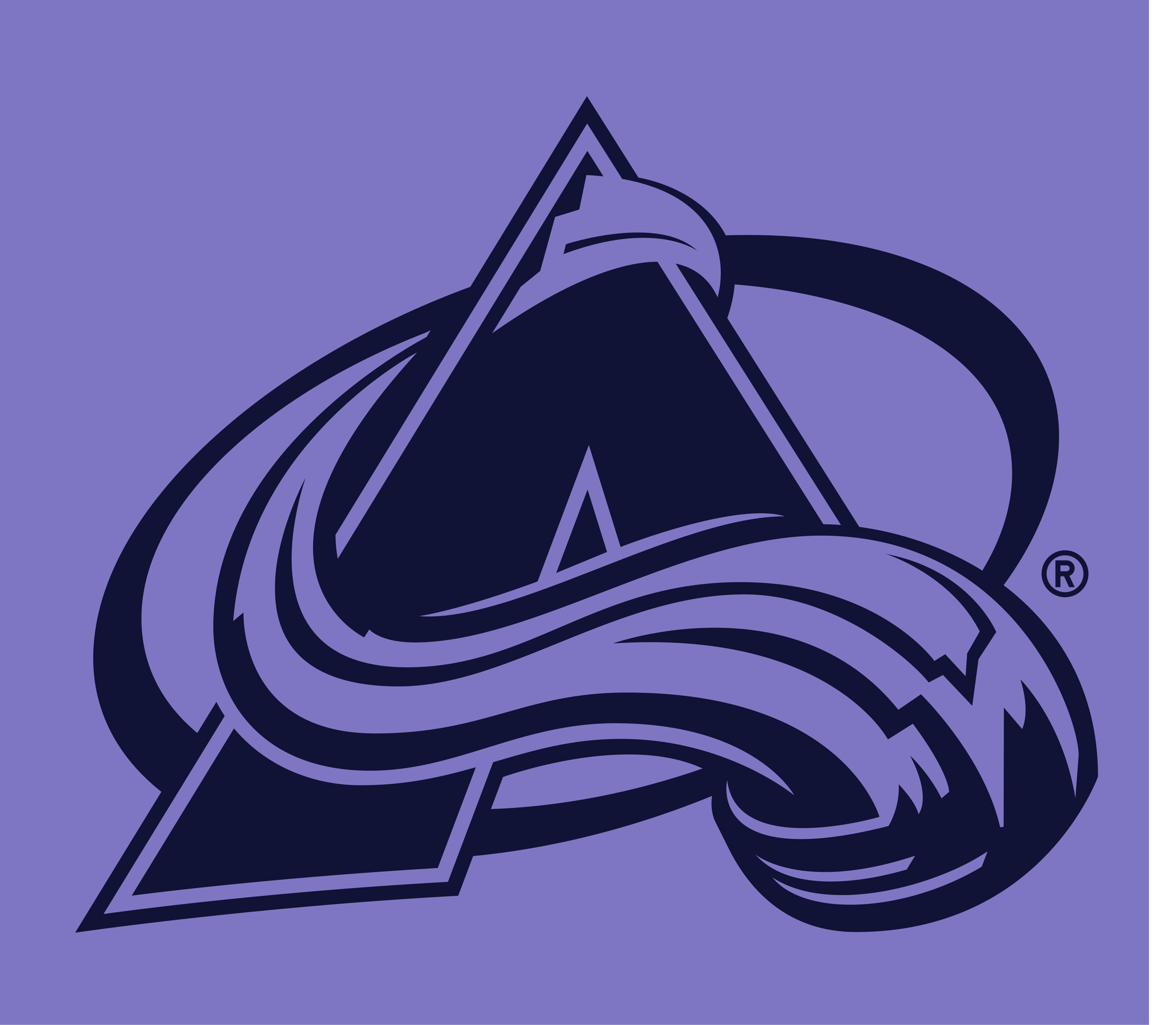 Colorado Avalanche primary logo, full color with R variant