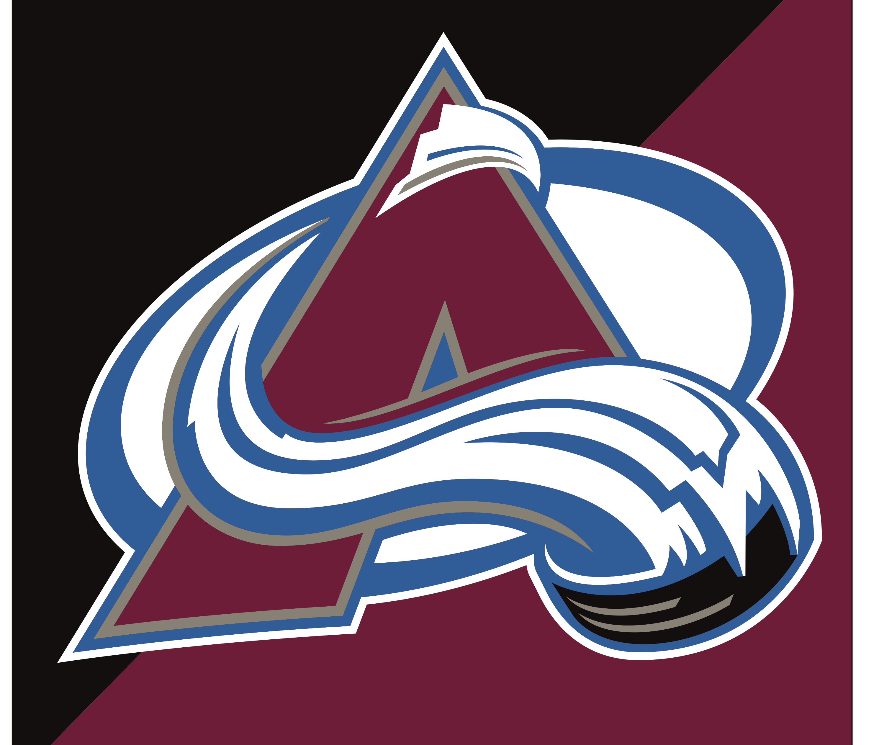Colorado Avalanche primary logo, full color without R variant
