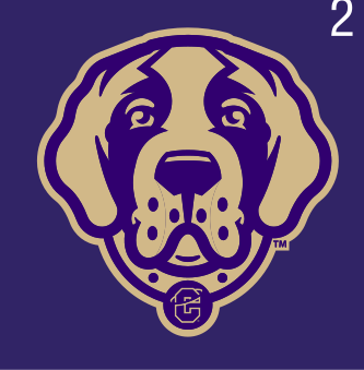 mascot head, gold/purple on purple variant, cell 26