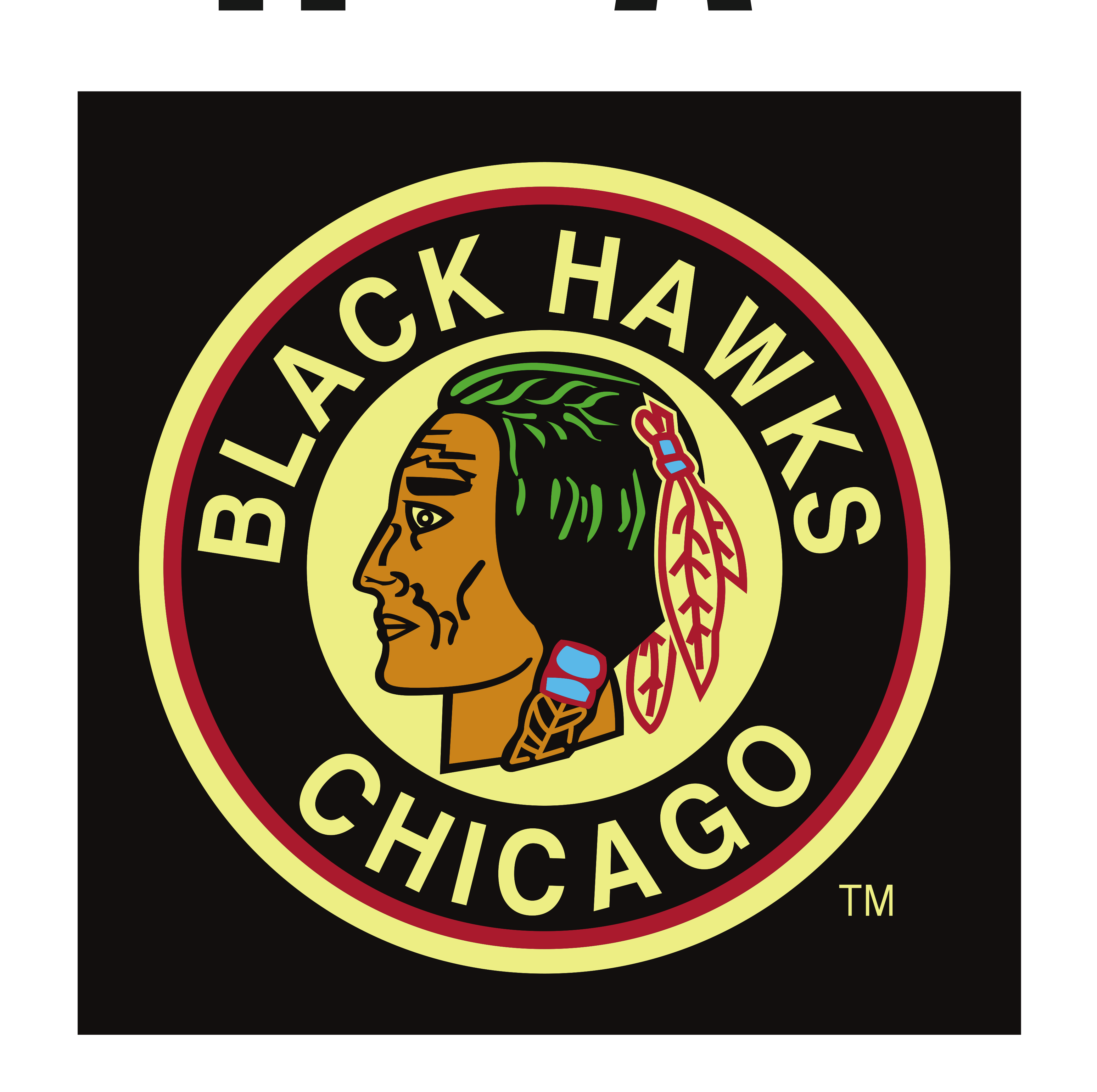 Chicago Blackhawks tertiary logo, full color variant