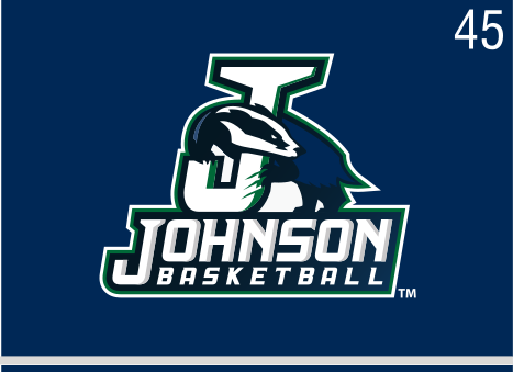 Johnson Basketball logo, full color on navy variant, cell 45