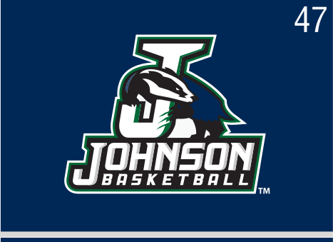 Johnson Basketball logo, full color on navy variant, cell 47