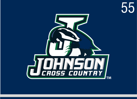 Johnson Cross Country logo, full color on navy variant, cell 55
