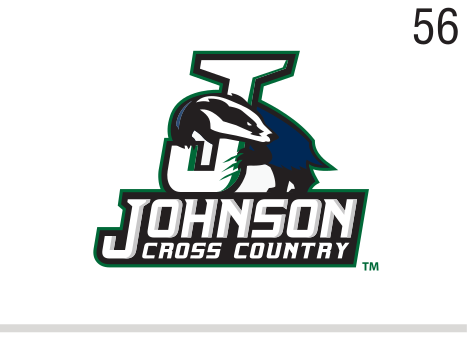 Johnson Cross Country logo, full color on white variant, cell 56