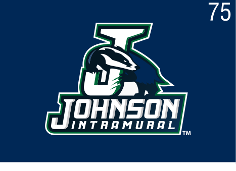 Johnson Intramural logo, full color on navy variant, cell 75