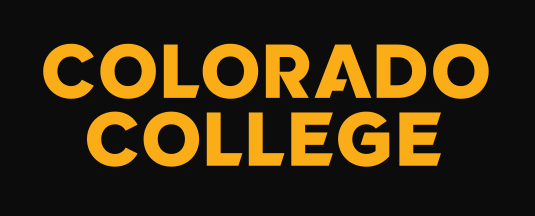athletic wordmark, COLORADO COLLEGE black/white on gold variant, cell 8