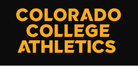 athletic wordmark, COLORADO COLLEGE ATHLETICS black/white on gold variant, cell 14