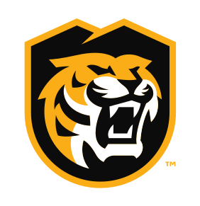 secondary athletic mark, shield tiger black/gold on white variant, cell 19