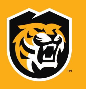 secondary athletic mark, shield tiger black/white on gold variant, cell 20