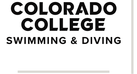Colorado College Swimming & Diving, black wordmark variant, cell 71