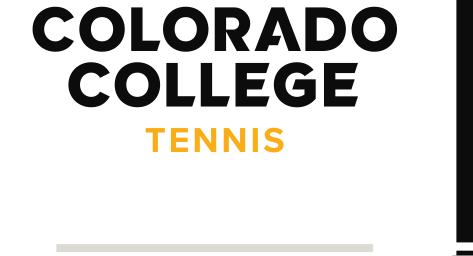 Colorado College Tennis, black/gold wordmark variant, cell 72