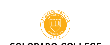 College Seal with horizontal wordmark, yellow seal, black text variant, cell 118