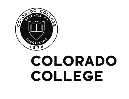 College Seal with stacked wordmark, black seal, black text variant, cell 125