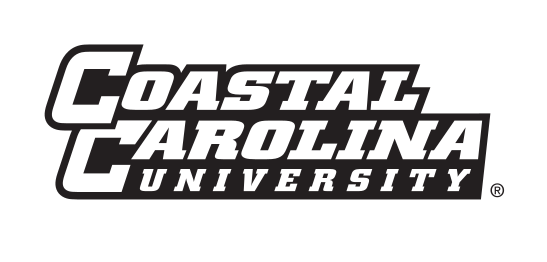 Coastal Carolina University wordmark, black/white variant, cell 59