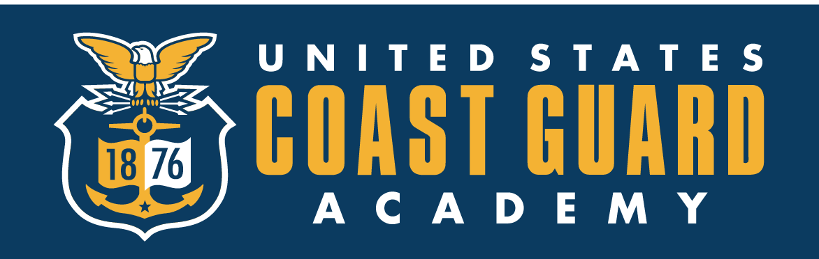 United States Coast Guard Academy logo, full color on blue variant, cell 2
