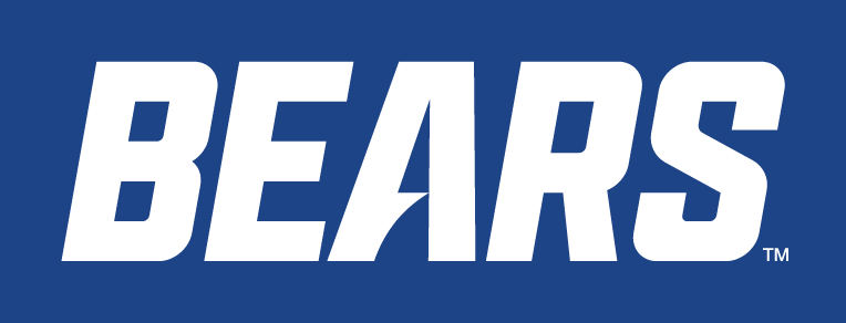 BEARS wordmark, white on blue variant, cell 13