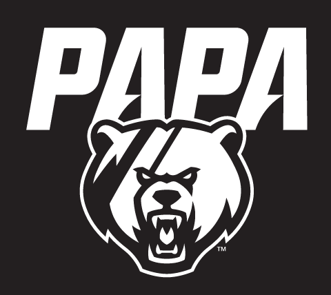 Papa Bear Mark, one color white on black variant, cell 30