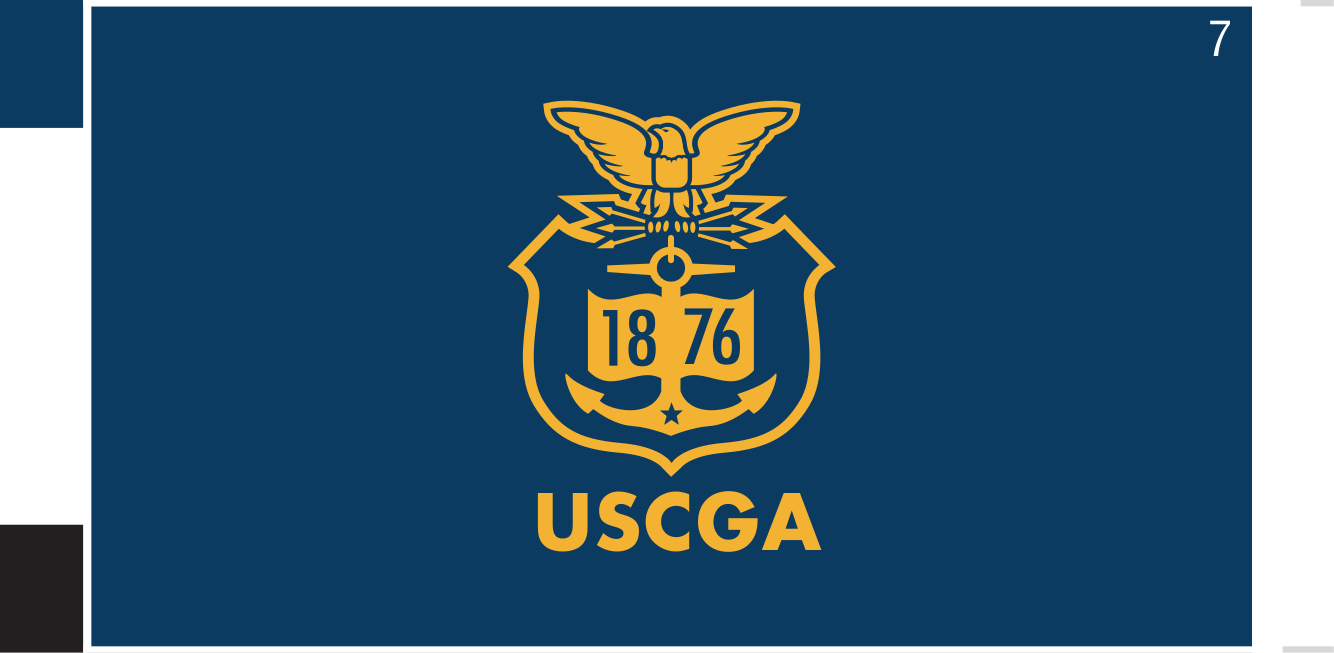USCGA Mark, full color on blue variant, cell 7