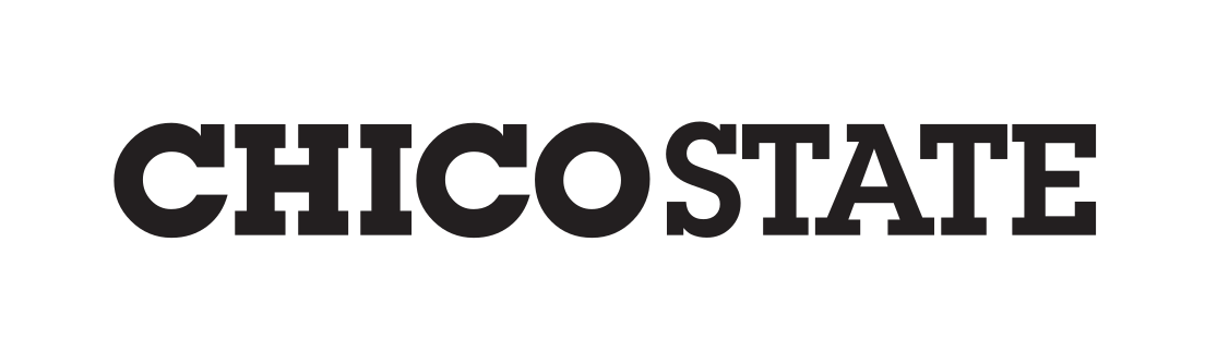 Chico State wordmark, black single line variant, cell 95