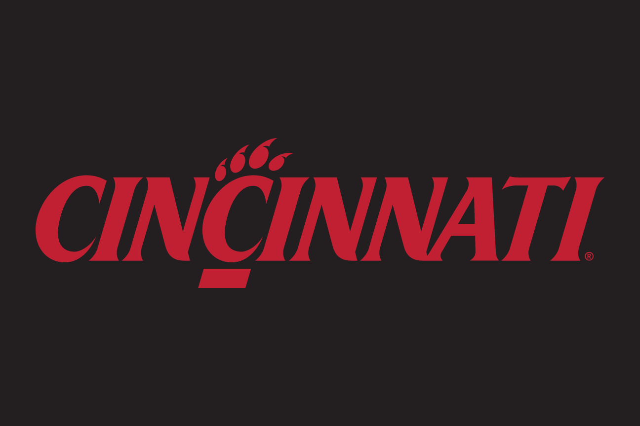 Cincinnati wordmark, red/black on red variant, cell 22