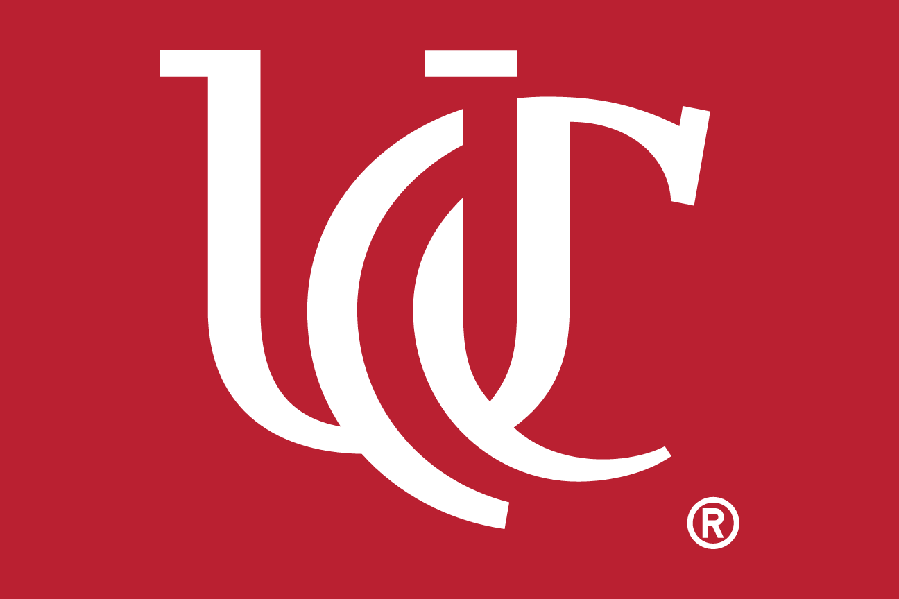 UC monogram, white on red variant, cell 31
