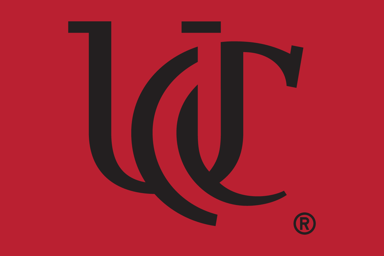 UC monogram, red on black variant, cell 32