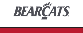 Bearcats wordmark, black/white variant, cell 20