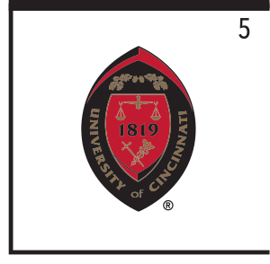 University seal, red/black variant, cell 59