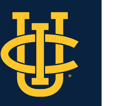 UCI monogram, gold on blue variant, cell 51