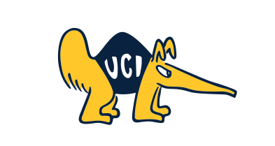 anteater mascot with UCI, blue and gold variant, cell 65