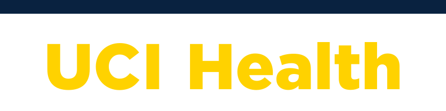 UCI Health wordmark, gold variant, cell 95