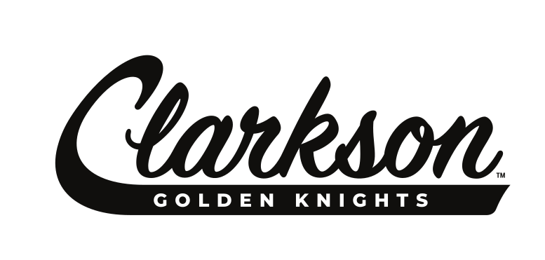 Clarkson Golden Knights wordmark, black variant, cell 49