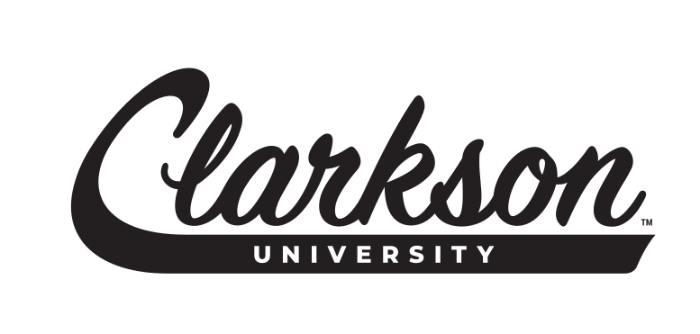 Clarkson University wordmark, black variant, cell 38