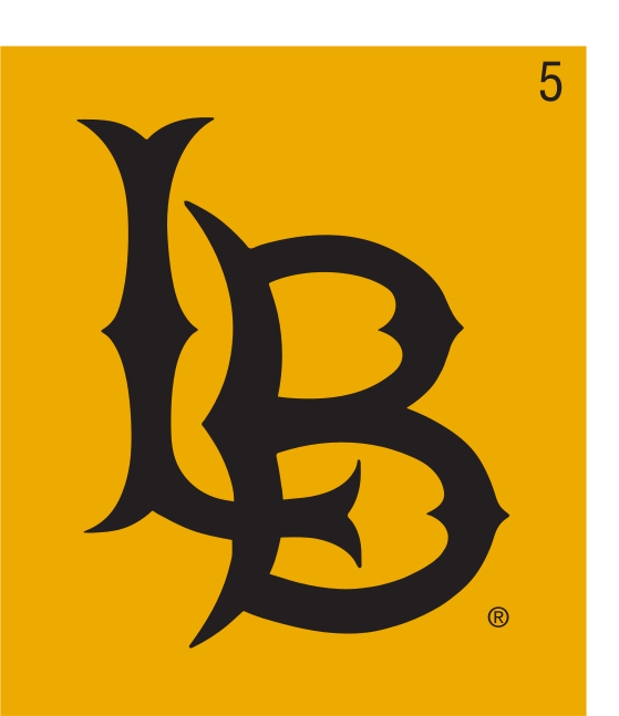 LB lettermark, black on yellow variant, cell 5