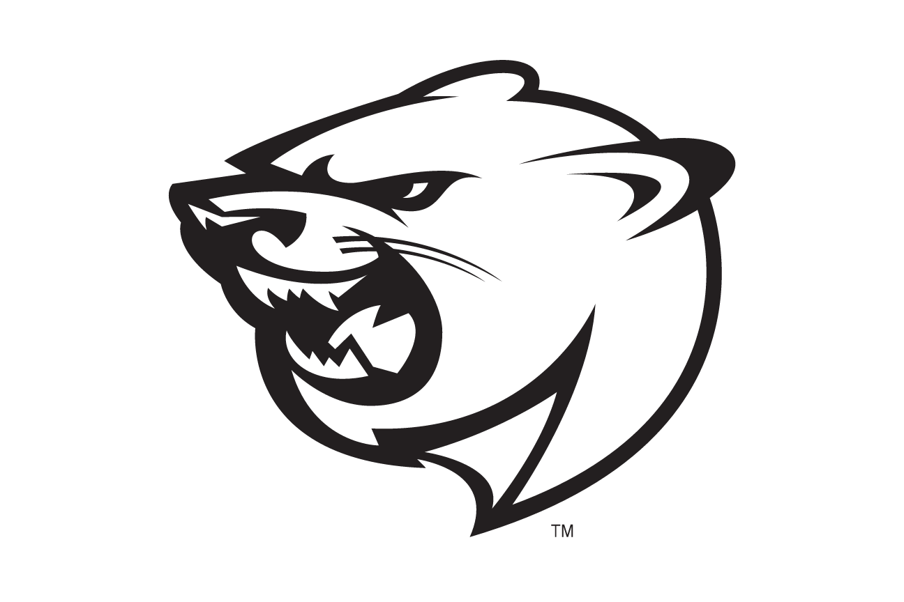 cougar head profile mark, black/white variant, cell 78