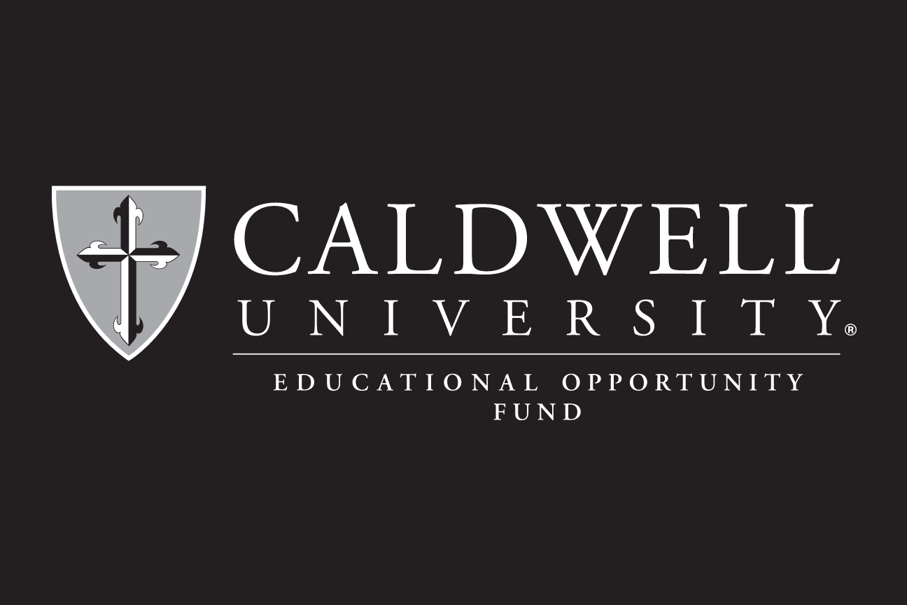 Caldwell University logo, Educational Opportunity Fund variant, cell 197