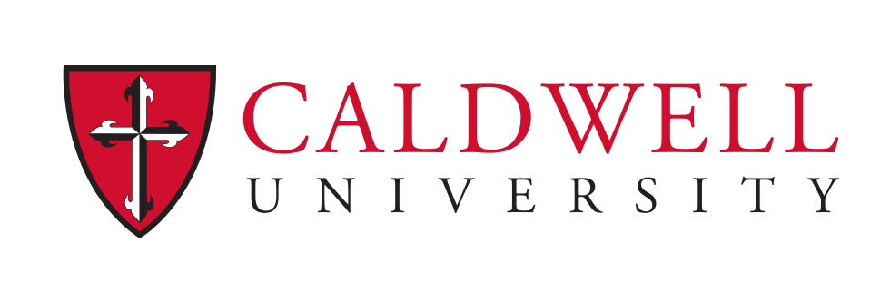 Caldwell University institutional lockup, full color variant, cell 1
