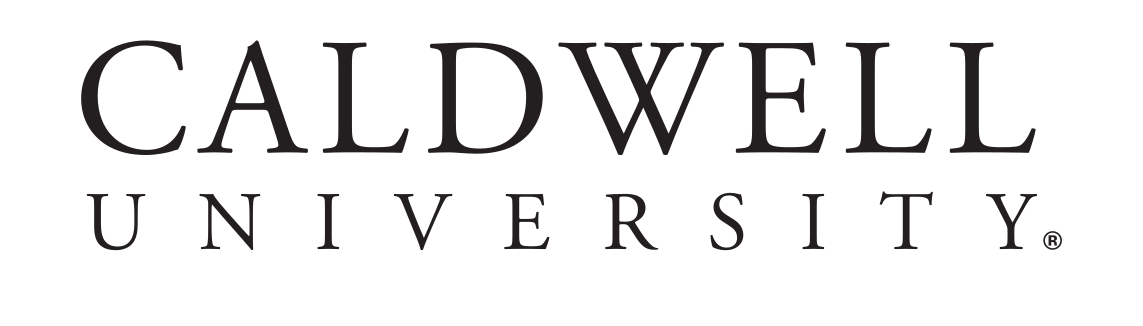Caldwell University institutional wordmark, black variant, cell 13