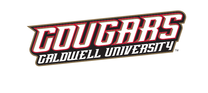 Cougars Caldwell University wordmark, stacked 1-color variant, cell 60