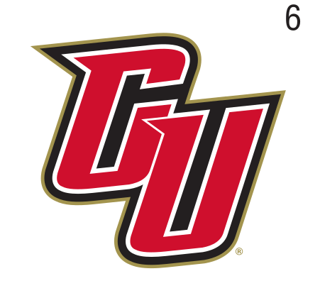 CU lettermark, red/black with drop shadow variant, cell 63