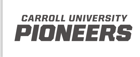 Carroll University Pioneers wordmark, black variant, cell 64