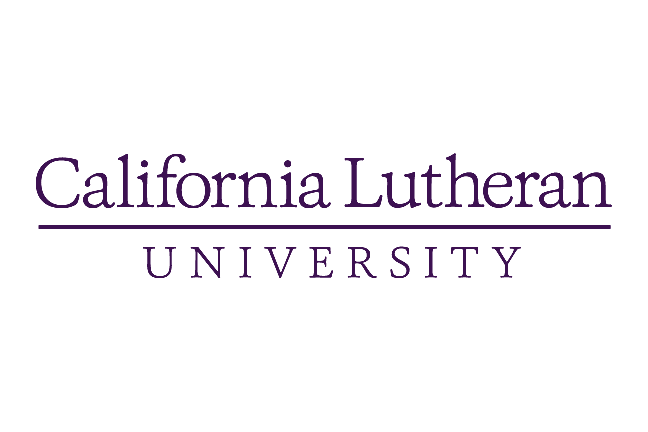 California Lutheran University wordmark, purple variant, cell 3