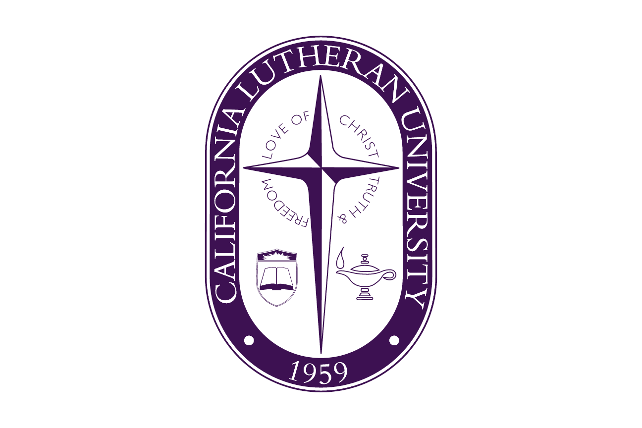 California Lutheran University seal, purple variant, cell 20