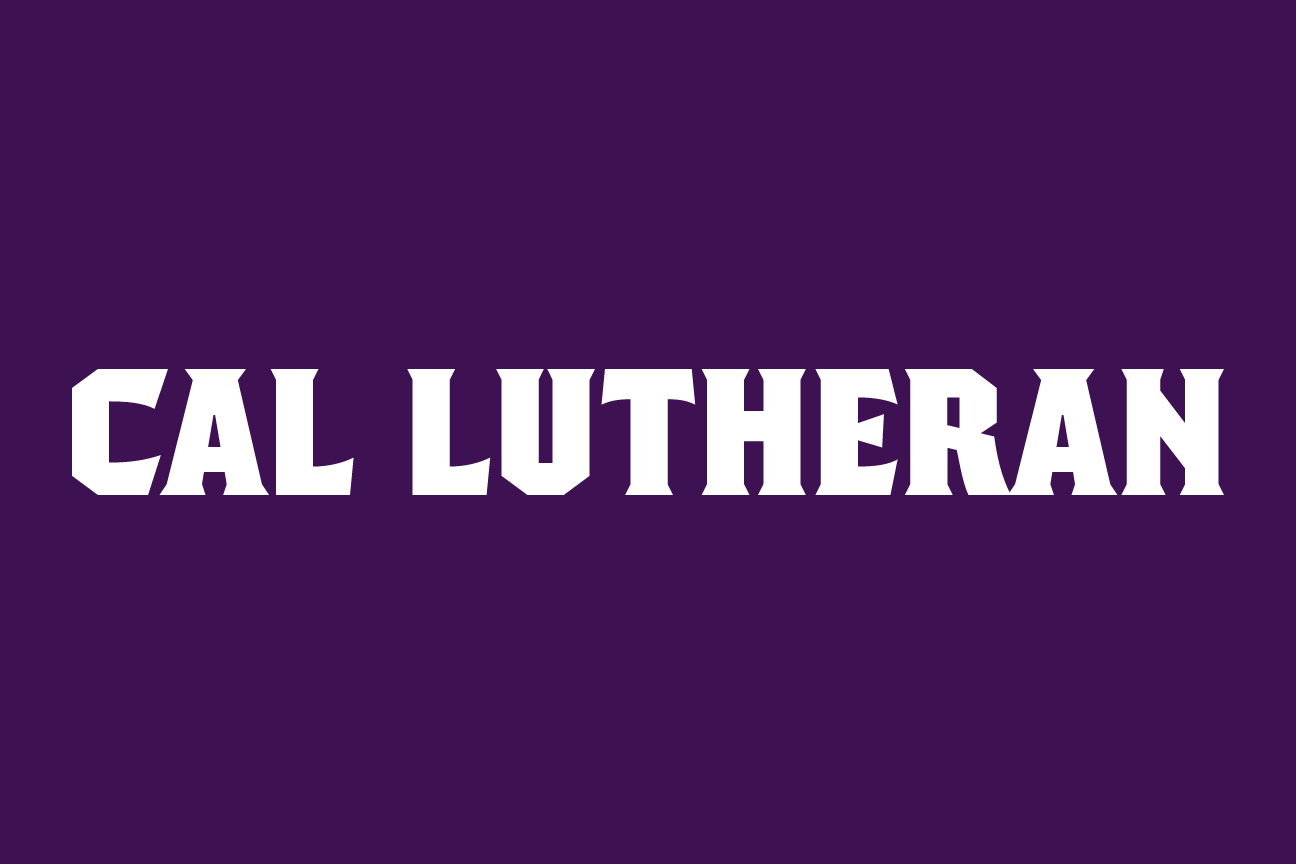 CAL LUTHERAN wordmark, black variant, cell 48