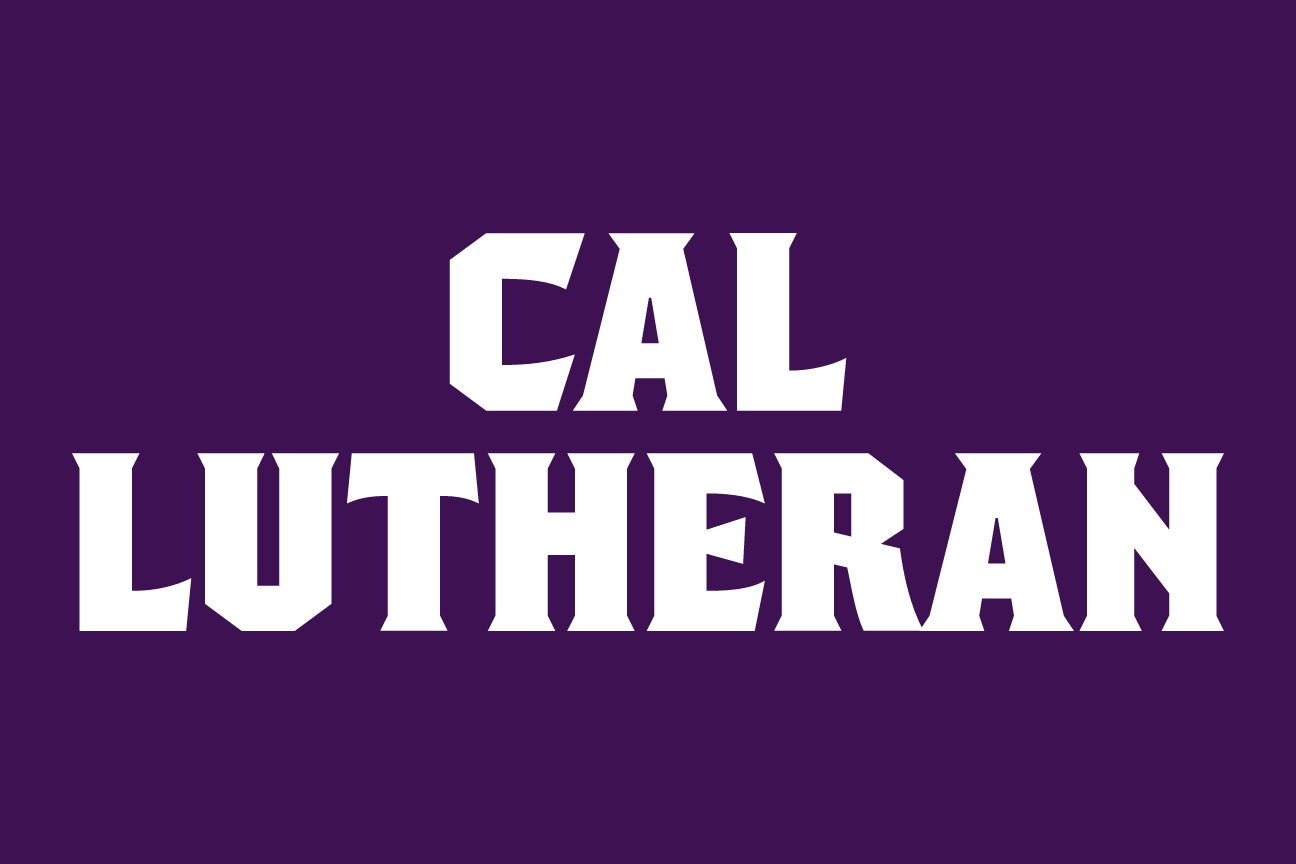CAL LUTHERAN stacked wordmark, black variant, cell 51
