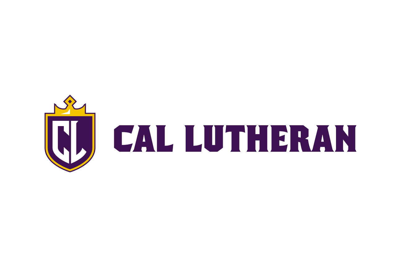 CL monogram with crown in shield horizontal lockup, gold/purple/white variant, cell 61